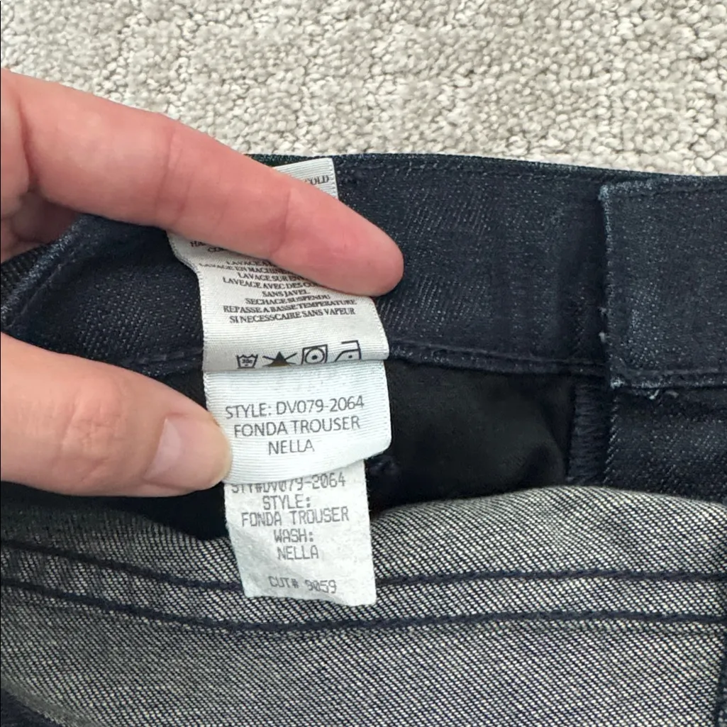 Vince. Fonda Wide Leg Trousers Denim Jeans Nella Wash - Image 12