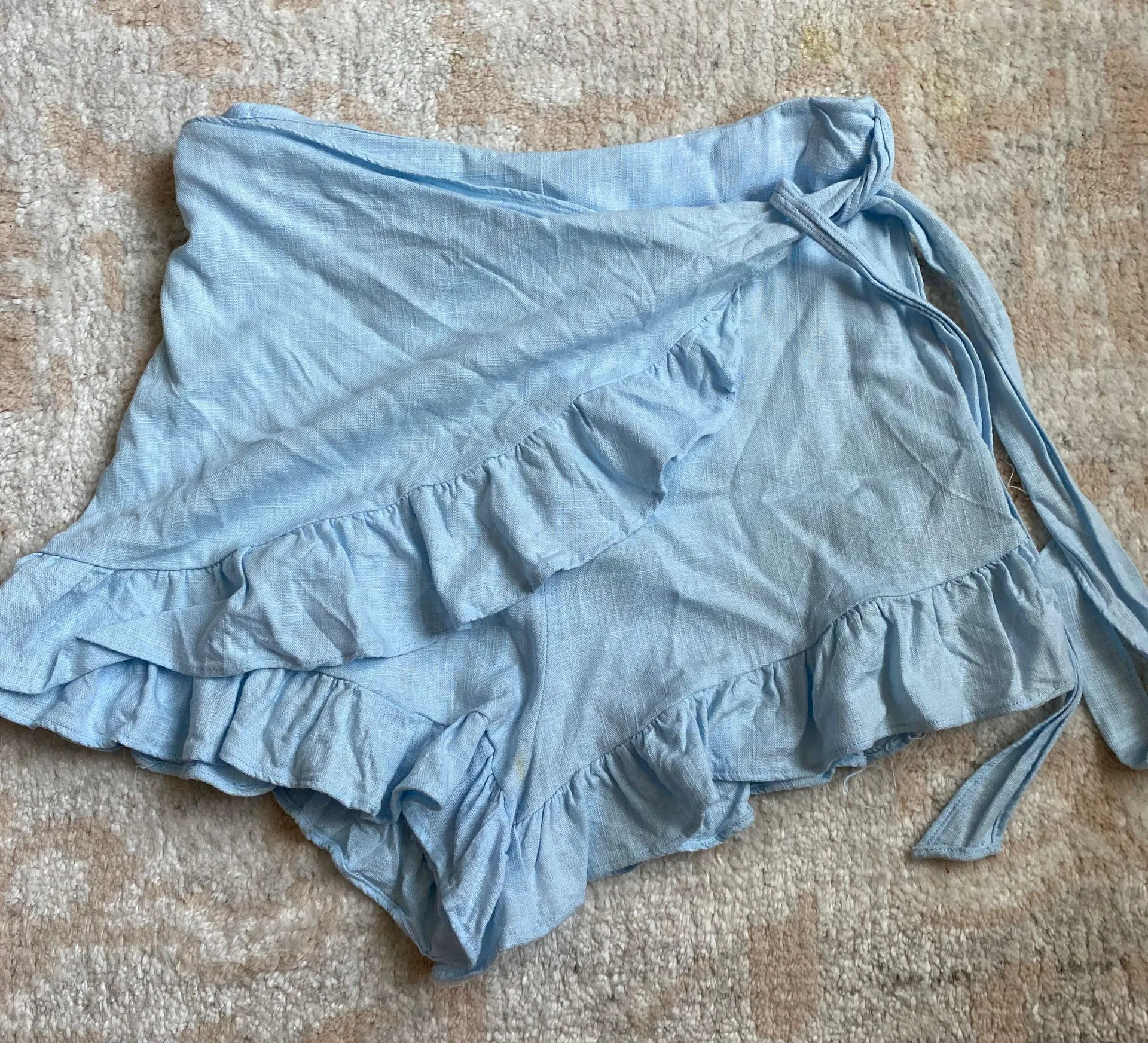 Princess Polly Blue Wrap Skort - Image 2