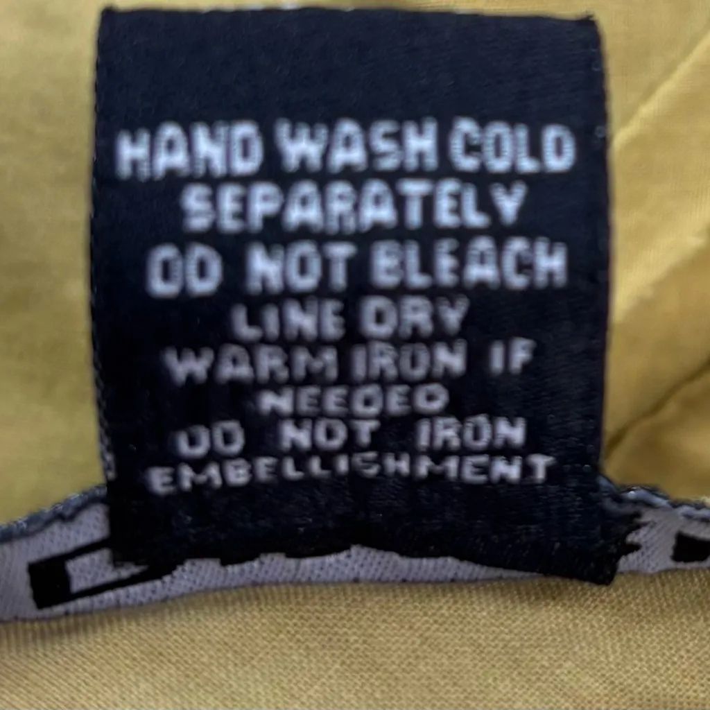 Simeon S Beaded Tiered Mustard Mini Skirt Gold - Image 6