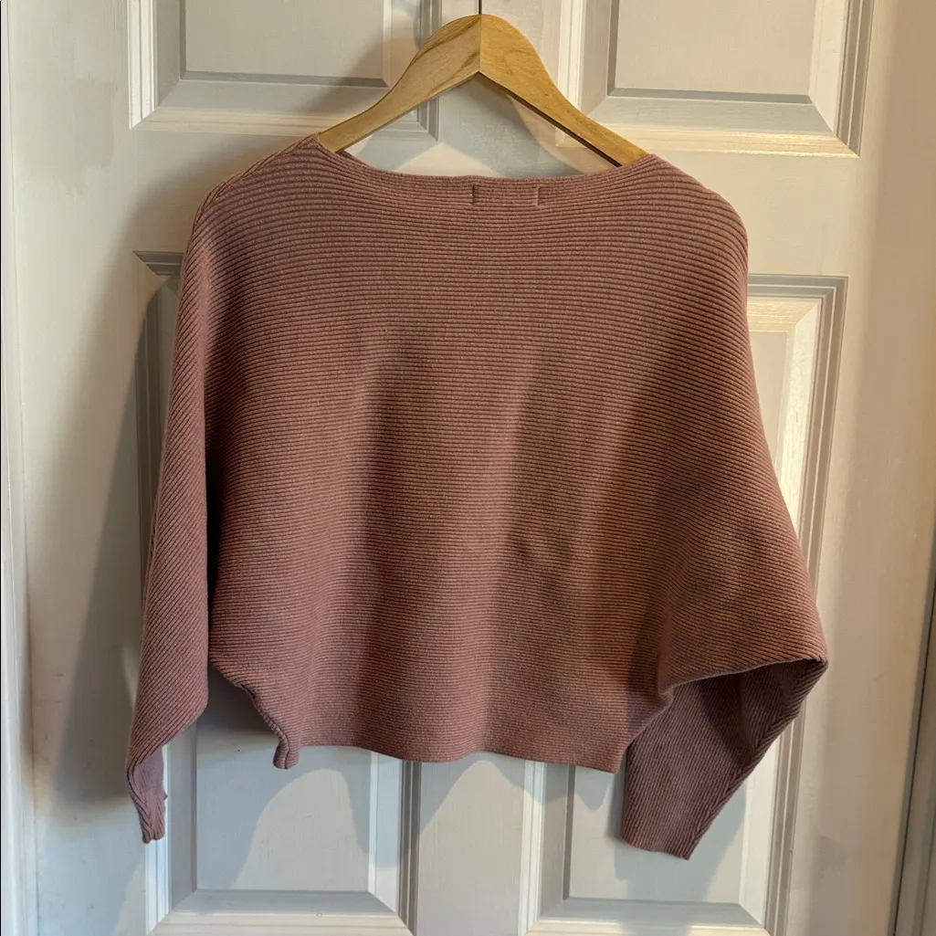 Peach Love California Mauve Crew Neck Sweater - Image 3