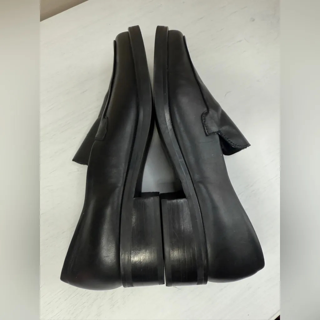 Franco Sarto Bocca Loafer Black Leather - Size 9M Career Preppy Office Academia - Image 11