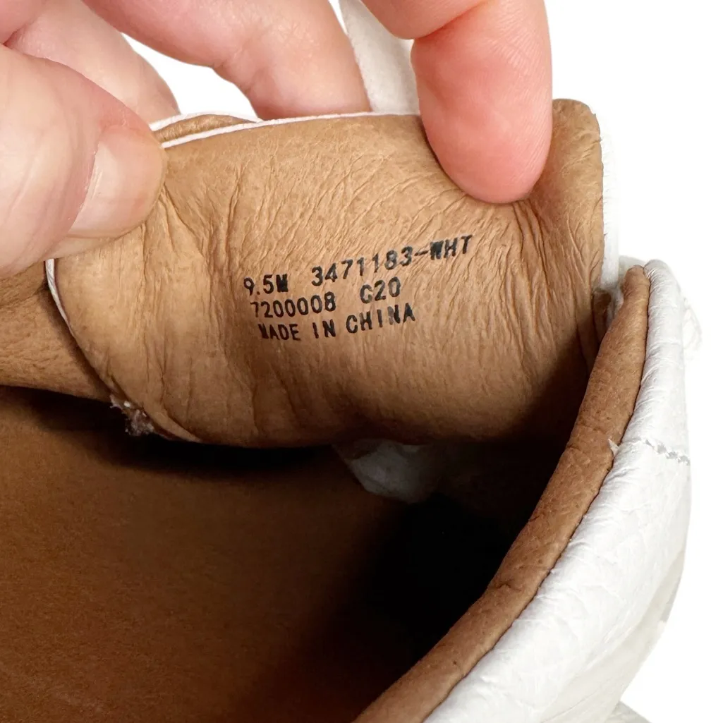 FRYE WHITE LEATHER SNEAKERS SZ 9.5 NWOT - Image 5