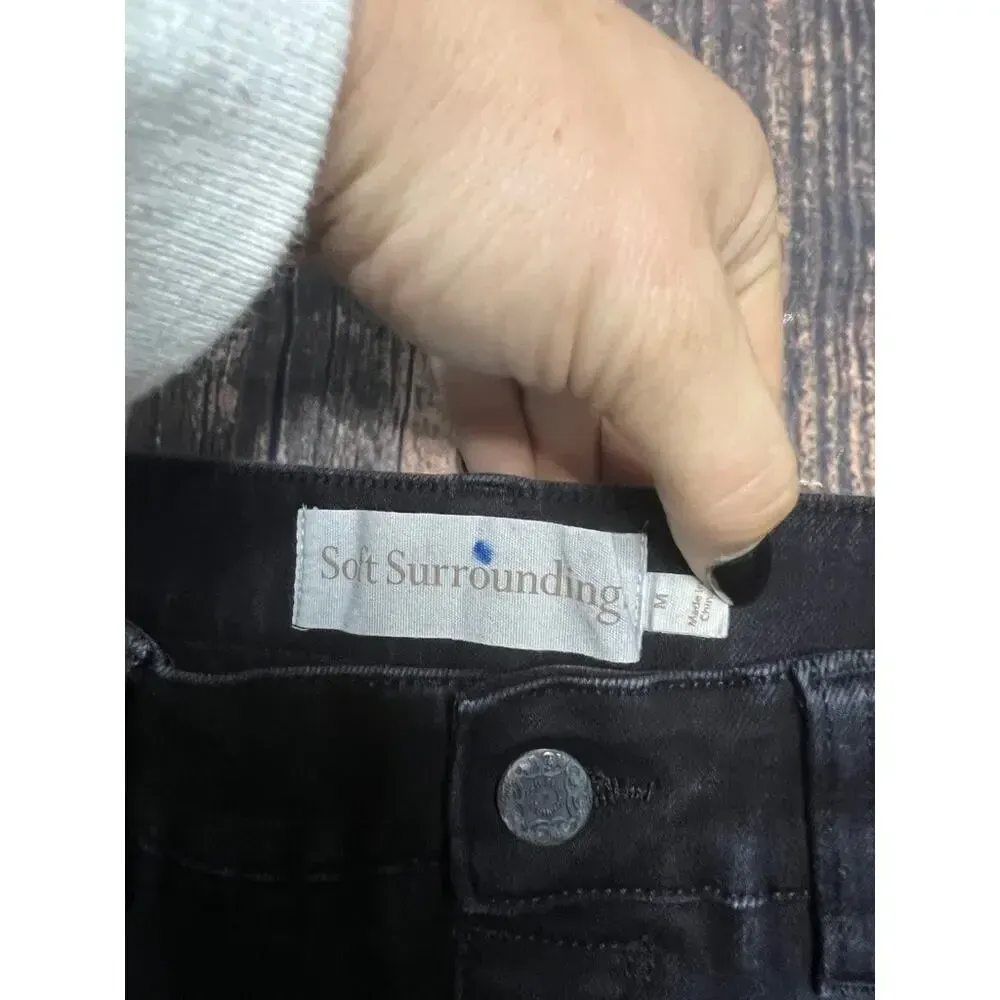 Soft Surroundings Women's‎ Medium Black Skinny Jeggings Jeans Stretch 5-Pocket - Image 2