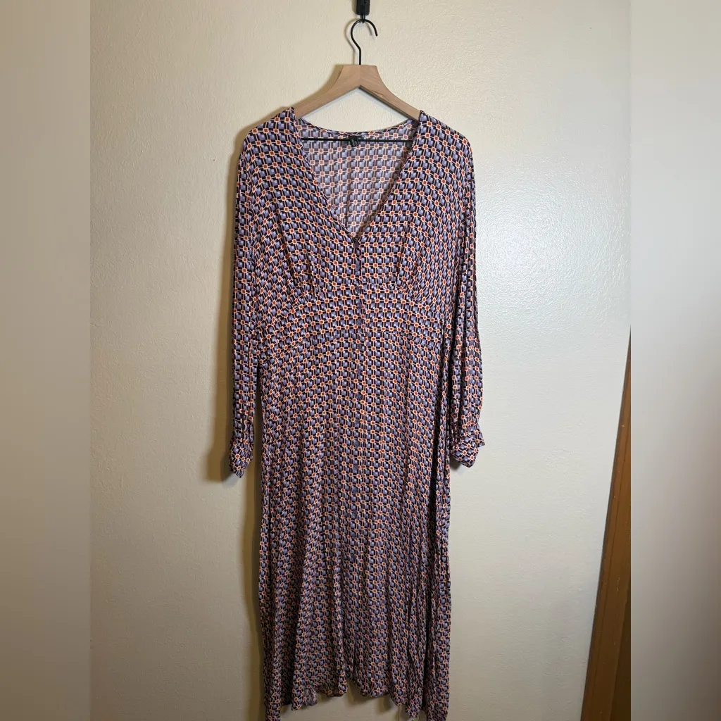 Nobody’s Child Siri Midi Dress Purple Size 18 - Image 2