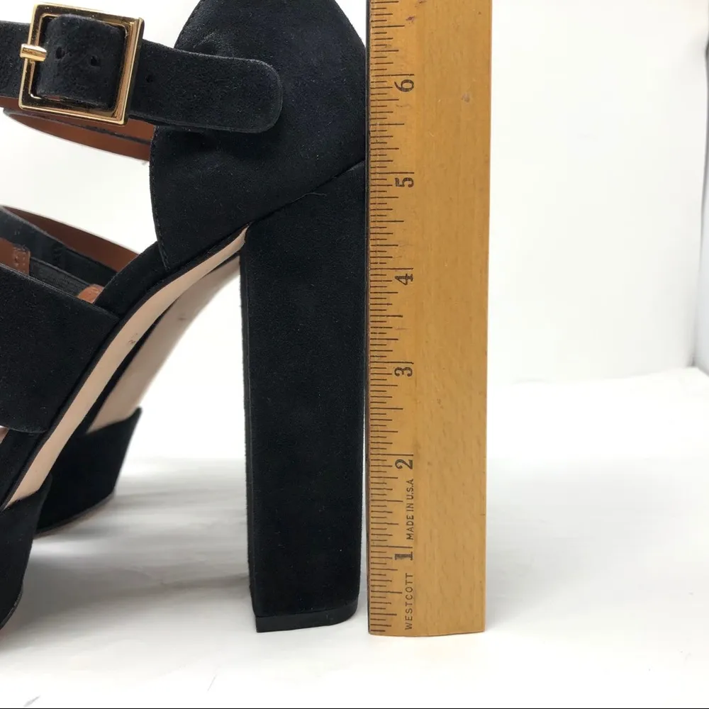 ELIZABETH & JAMES black suede Sandals, size 9 - NWOT - Image 6