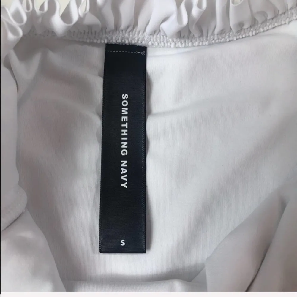 Something Navy  one piece off shoulder swimsuit - Image 3