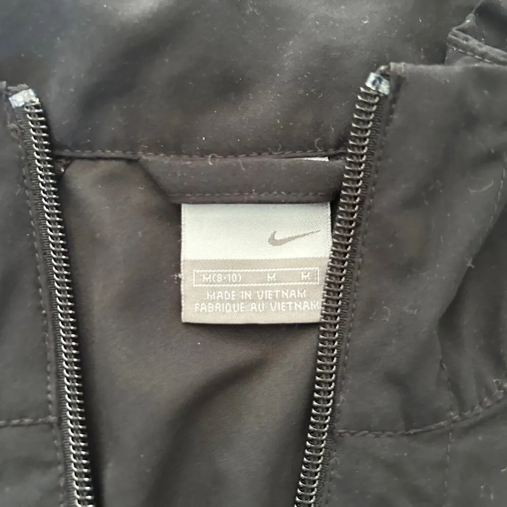 Nike black track jacket women medium athletic, running, lightweight - Image 5