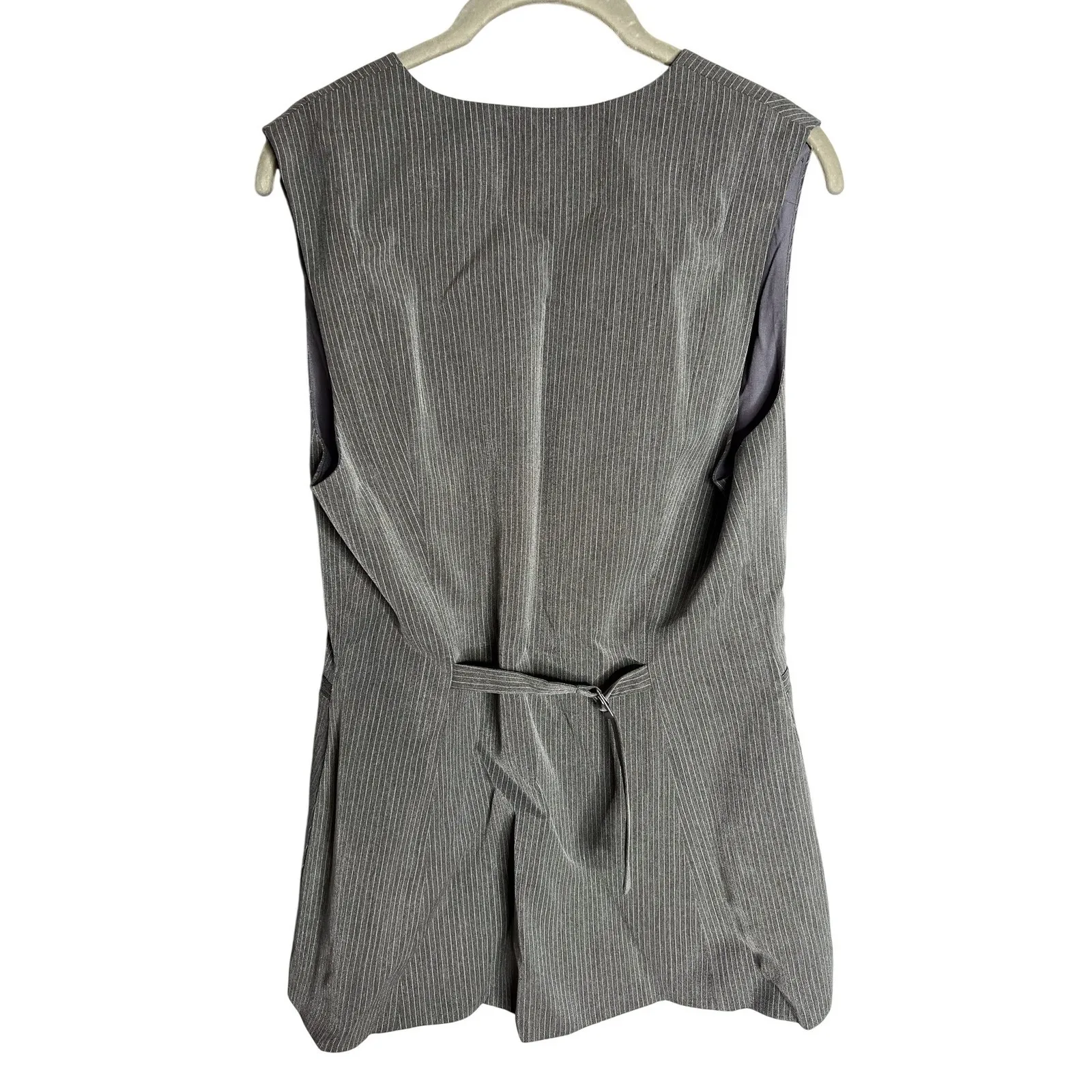 NWT Reformation Saylor Two-Piece Set Size 10 Pinstripe Vest Trouser Pant Suit‎ - Image 6