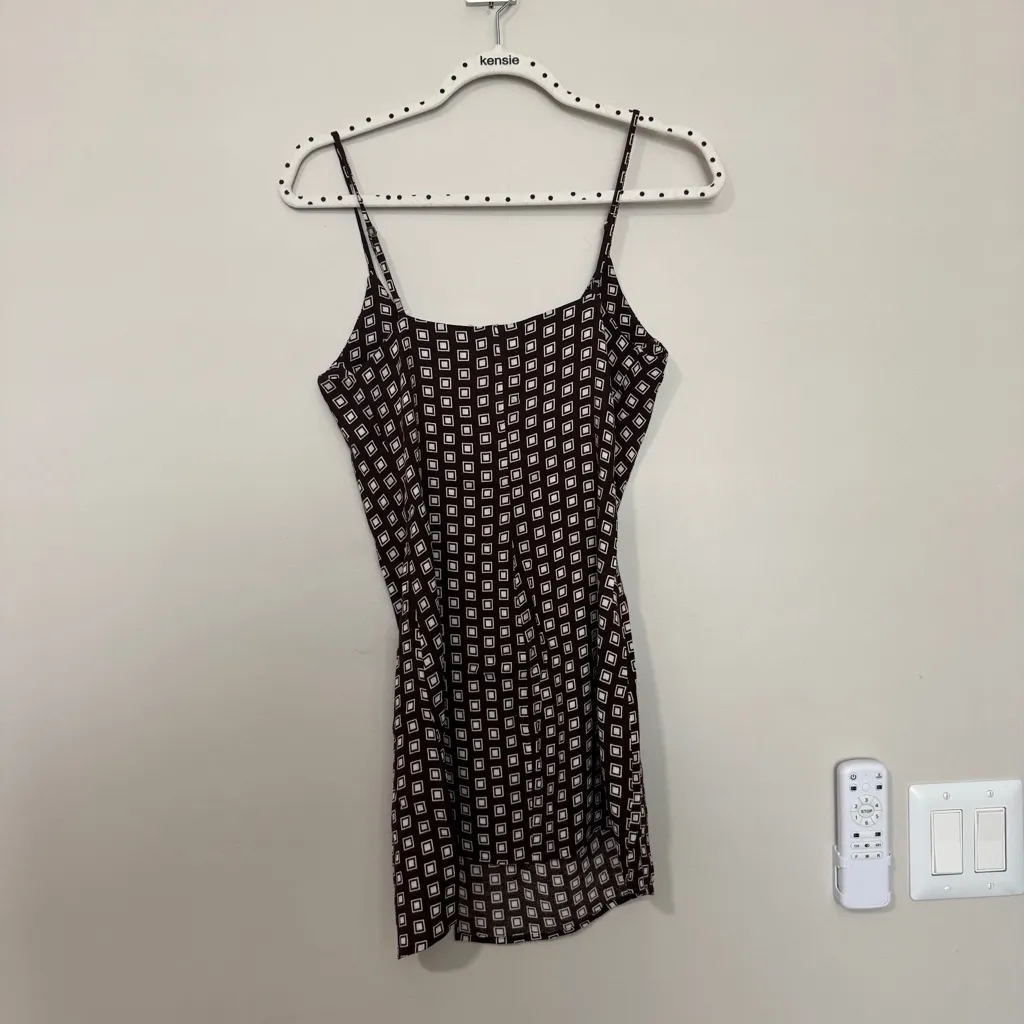 Reformation Marlowe Sleeveless Brown Slip Dress In Palladio XS - Image 5