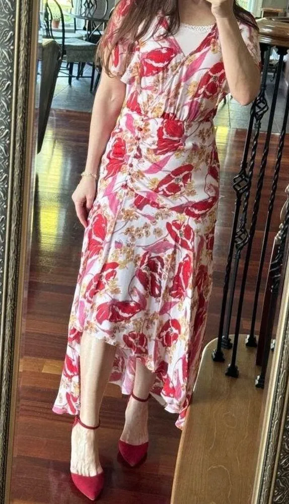 Parker Vivi Silk Dress Size 2 MSRP $448 - Image 5