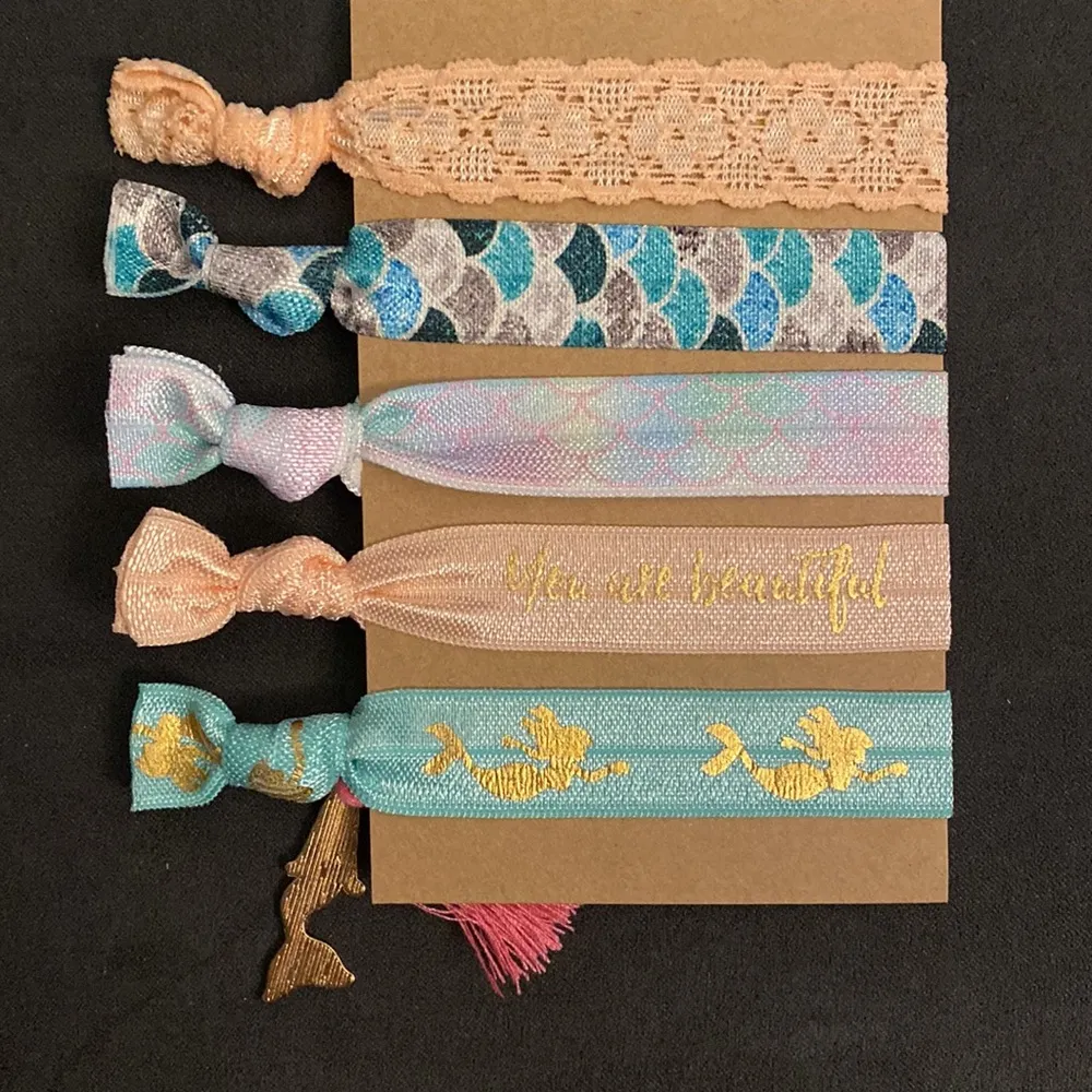 Mermaid Hair Tie Set #247 Green - Image 3