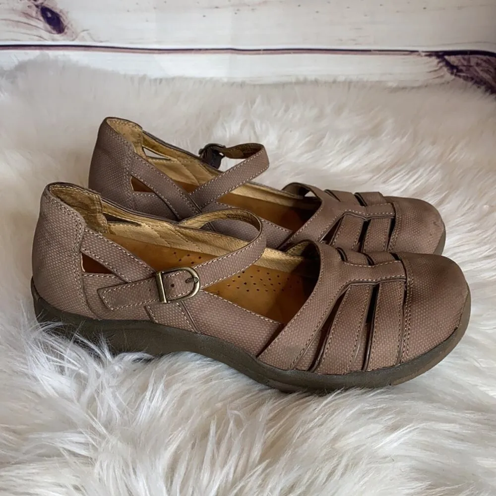 Dansko Latte Brown Kiera Mary Jane Leather Shoes 40 / 10 - Image 2