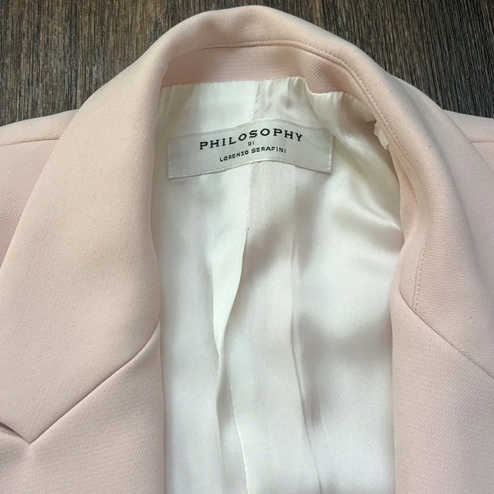 Philosophy Di Lorenzo Serafini Natural Single-breasted Blazer - Image 2