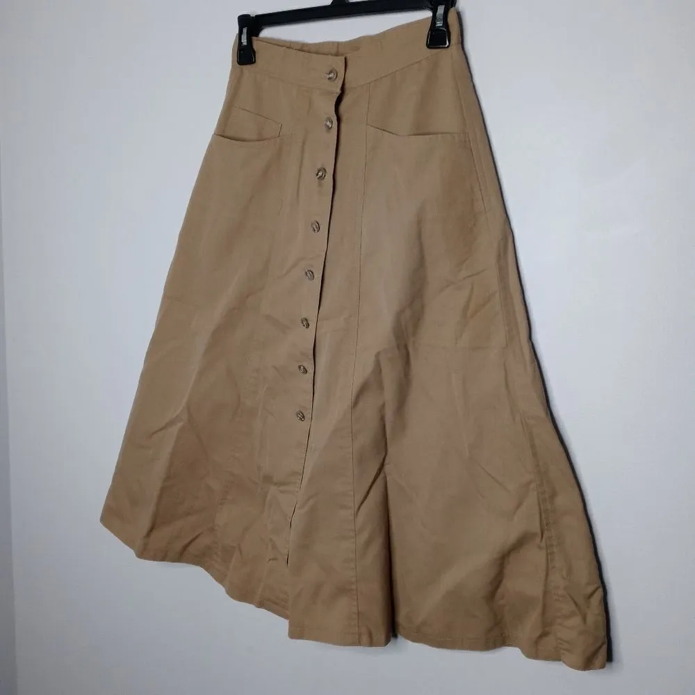 Vintage Simon Ellis tan skirt Tan Size undefined - Image 2