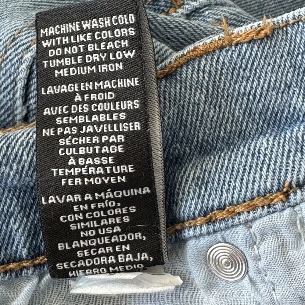 Celebrity Pink JRS SZ 1/25 Jeans Mid-Rise Stretch Frayed Distressed Light Wash - Image 10