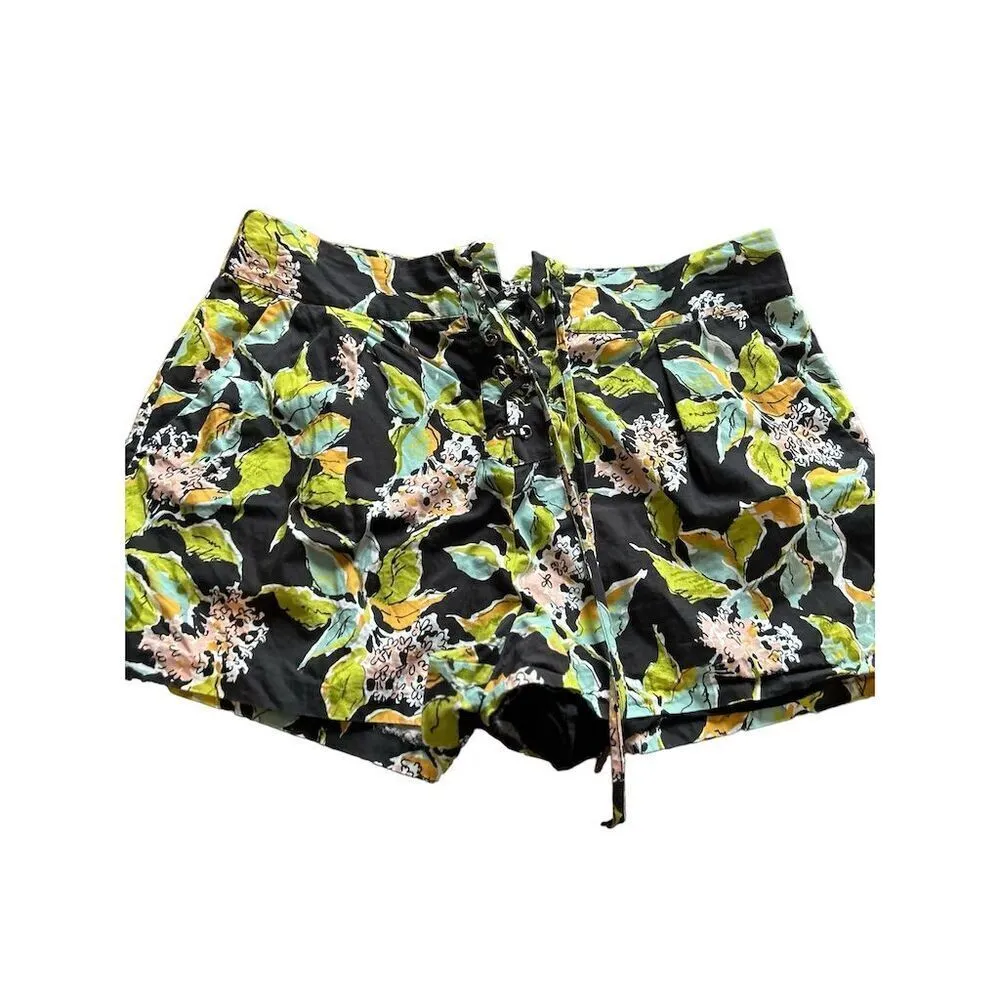 Paige Women's Floral Print Shorts Size 10‎ Multicolor Casual Summer - Image 3