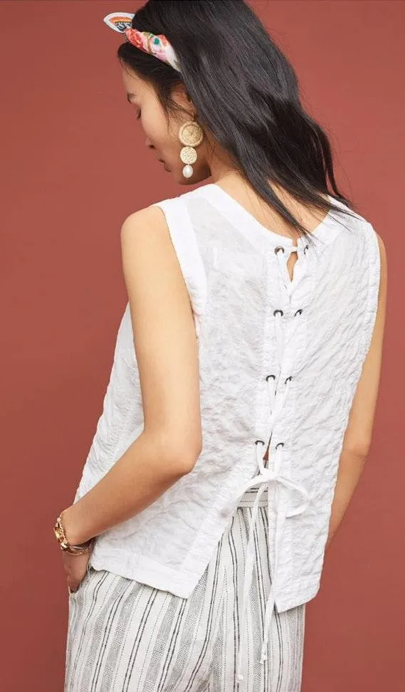 Cloth & Stone Lace-Up Top - Image 3