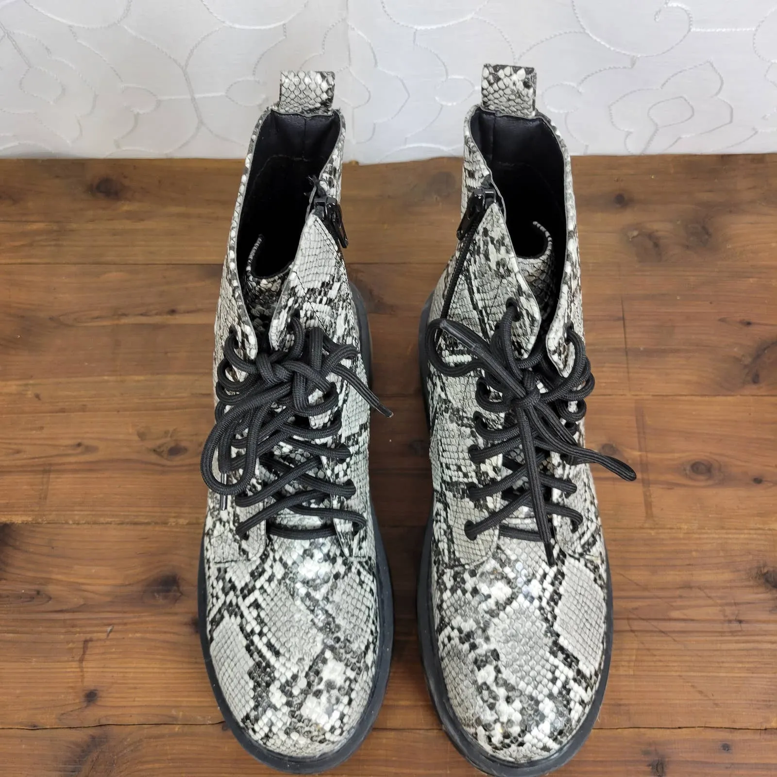 Mia‎ Cortez Military Combat Boots Size 6.5 Zip Side - Image 8