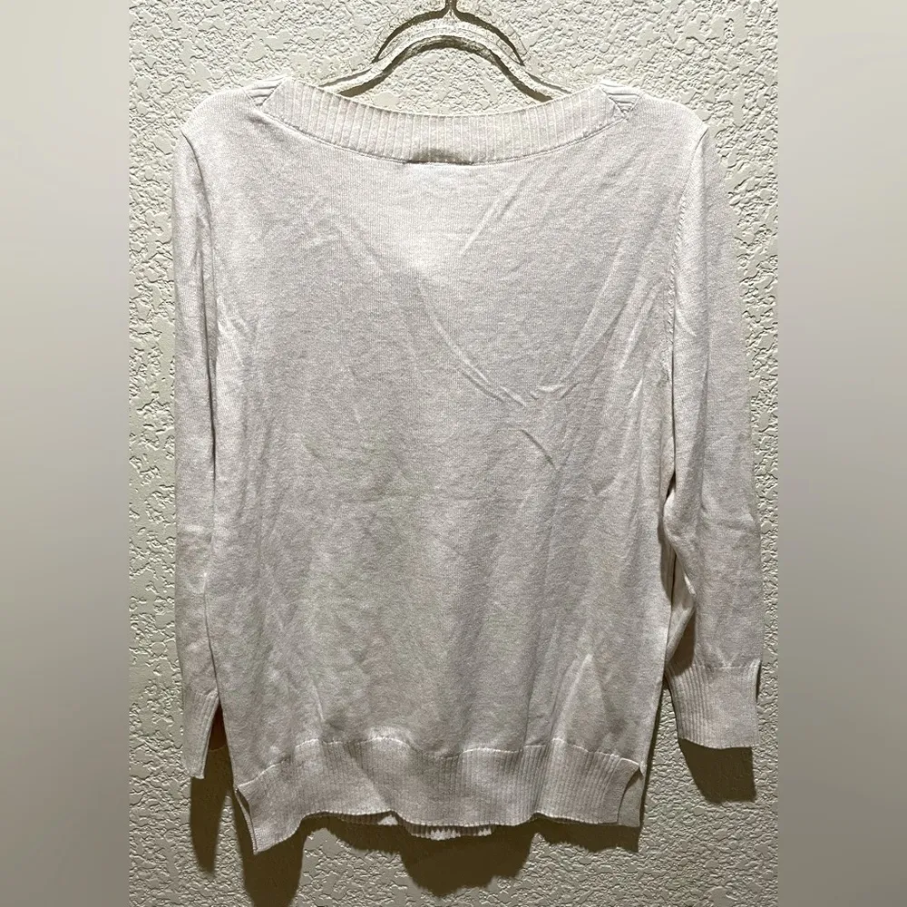 NWT Loft Outlet Heathered Beige Color Sweater Size S - Image 3