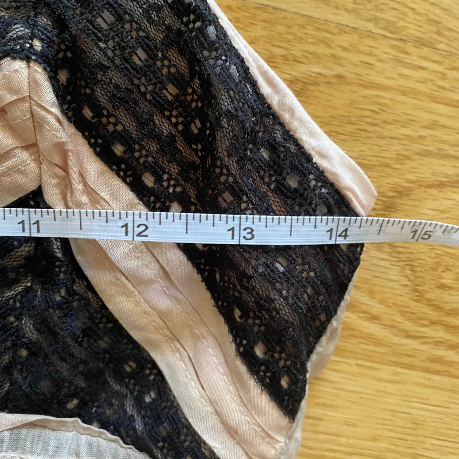 Billabong Y2K Pink Black Fairy Lace Pleated Tulle Mini Dress Size Medium - Image 11