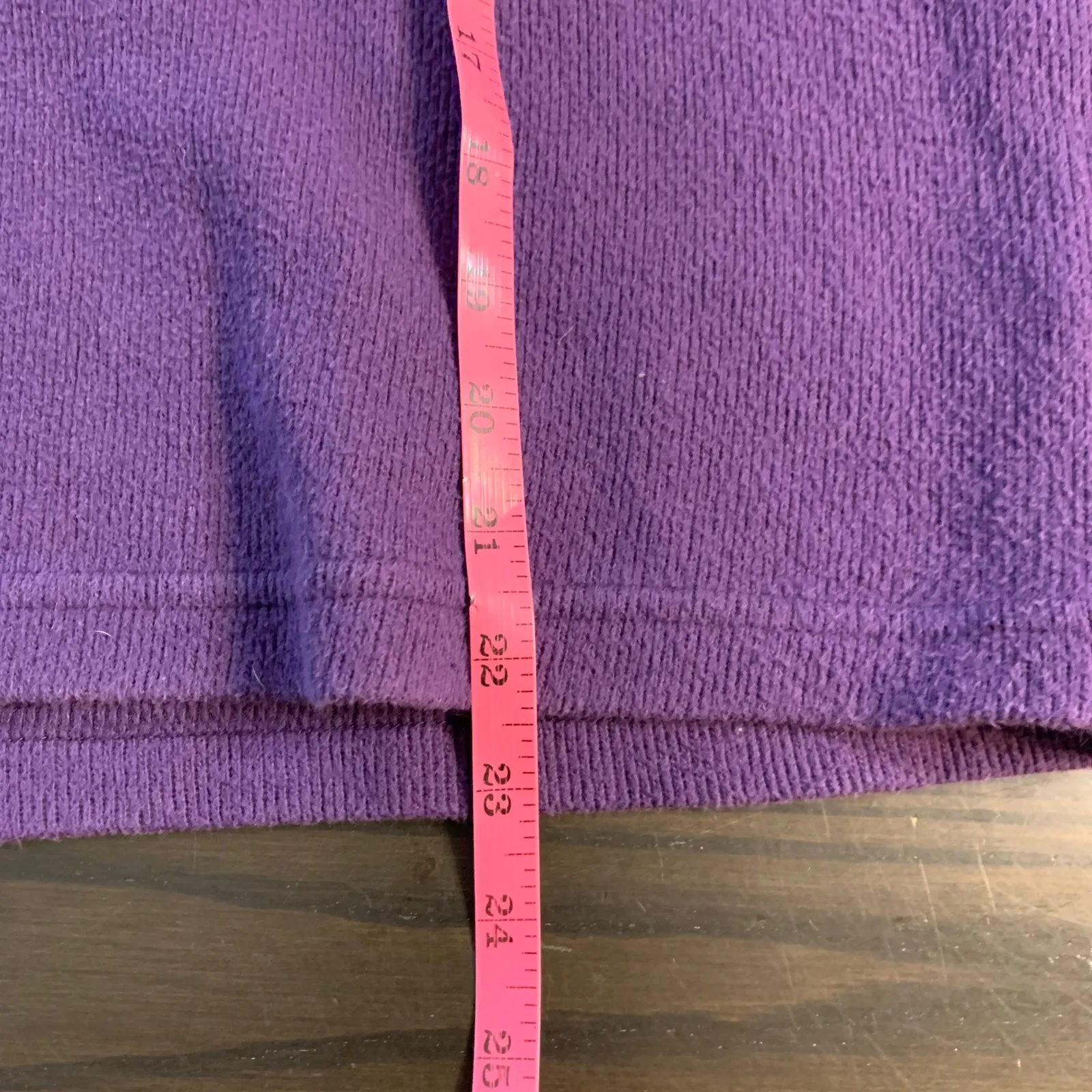 FH Clothing Co Purple Mock Neck Long Sleeve Sweater Women's Size Large Lagenlook - Image 8