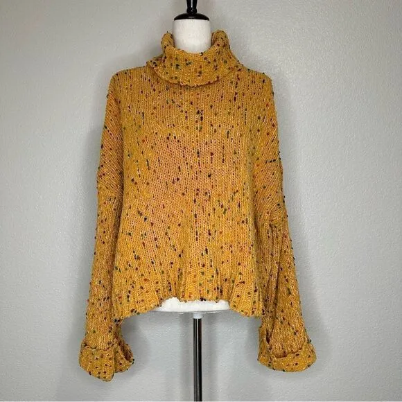 POL Yellow Confetti Dot Knit Sweater - Image 2