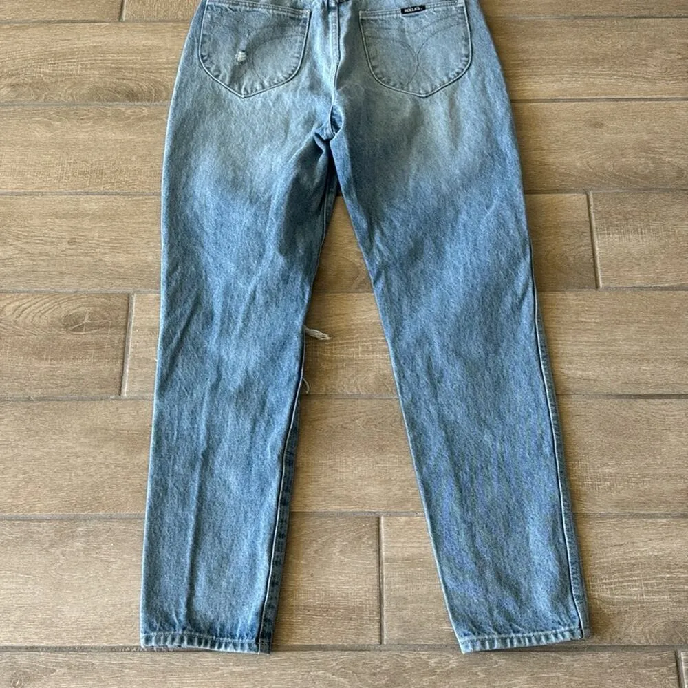 Rollas Elle Super High Rise Relaxed Jeans Size: 28 - Image 11