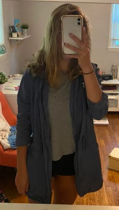 Forever 21 Navy Blue Utility Jacket - Image 2