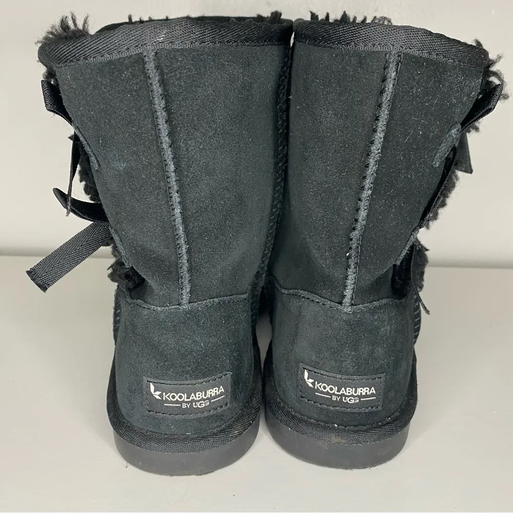 Koolaburra By Ugg Victoria  Style 1019372 Black Boots, US 5-Side Bows - Image 4