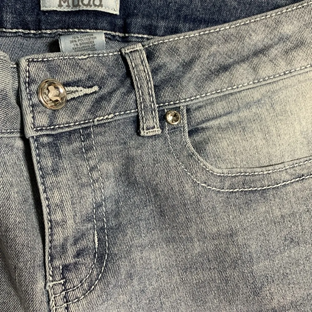 Vintage Mudd Flare Blinged Rhinestone Jeans Size 11 - Image 8