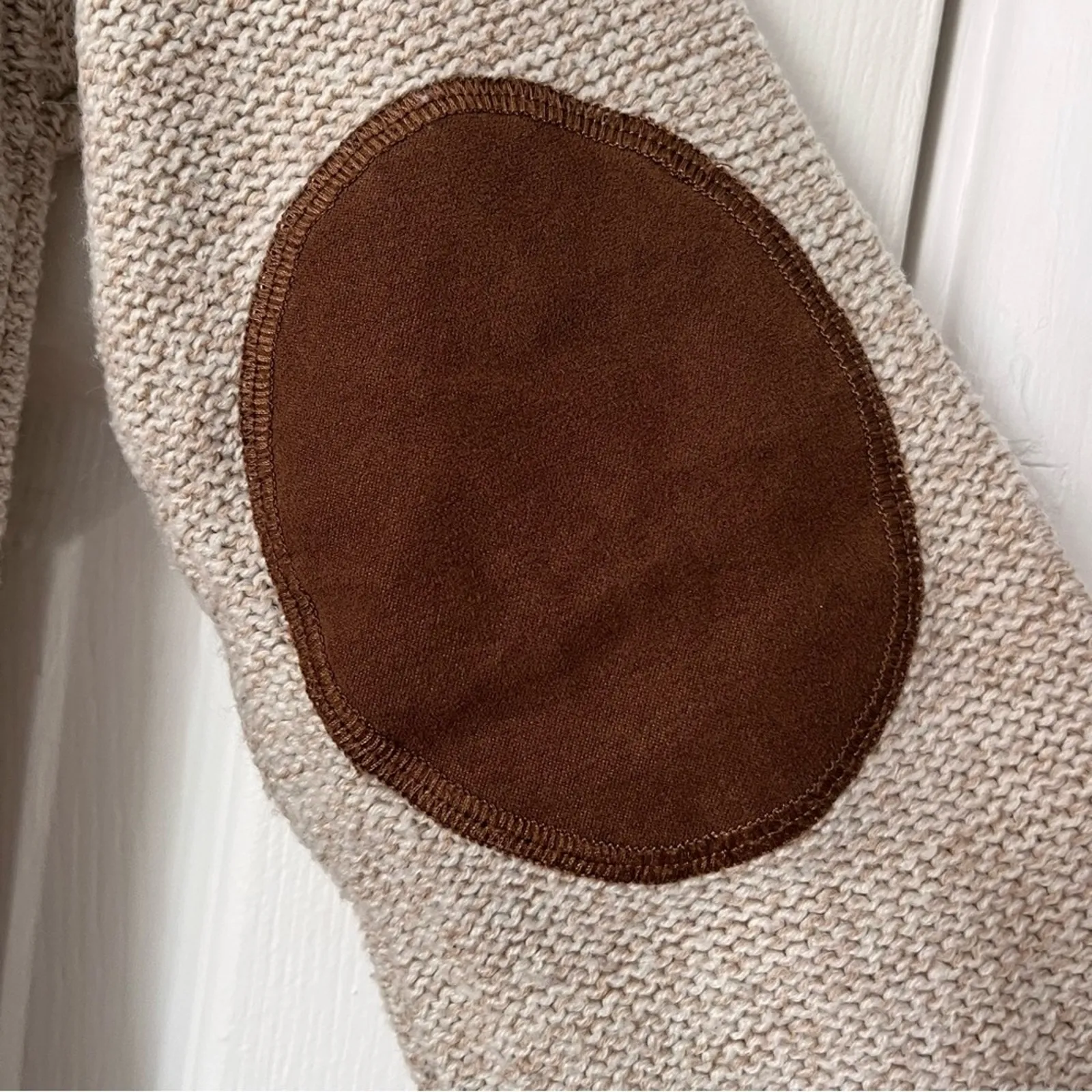 Harper Heritage Cable-Knit Open-Front Patch Pocket Cardigan - Size S - Image 5