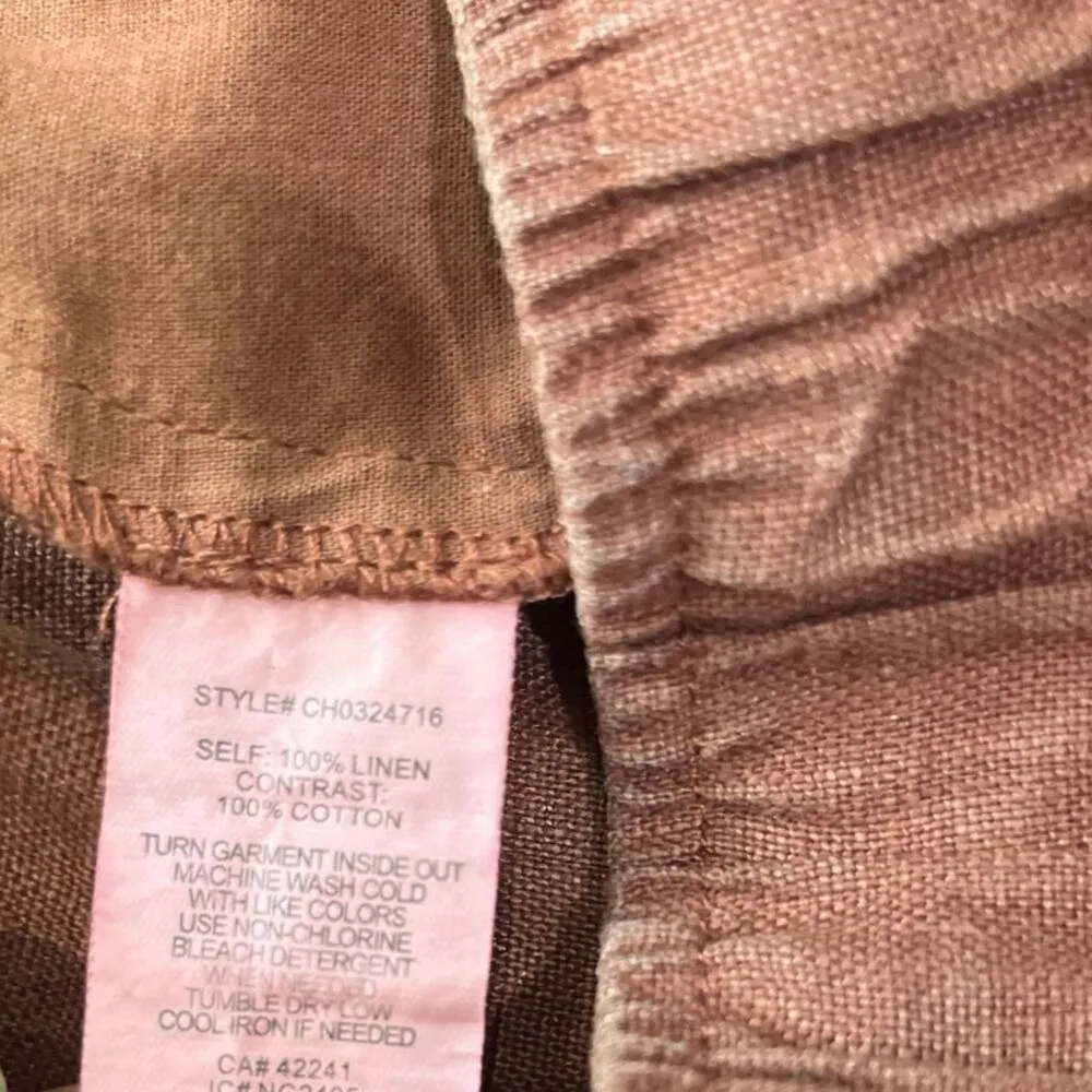 Sanctuary Always Linen Shorts in Rich Clay Sz S - Image 5