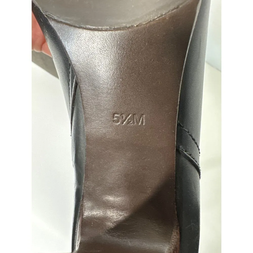 Tory Burch Black Bristol Equestrian Calf Leather Ankle Zip Bootie black size 5.5 - Image 11