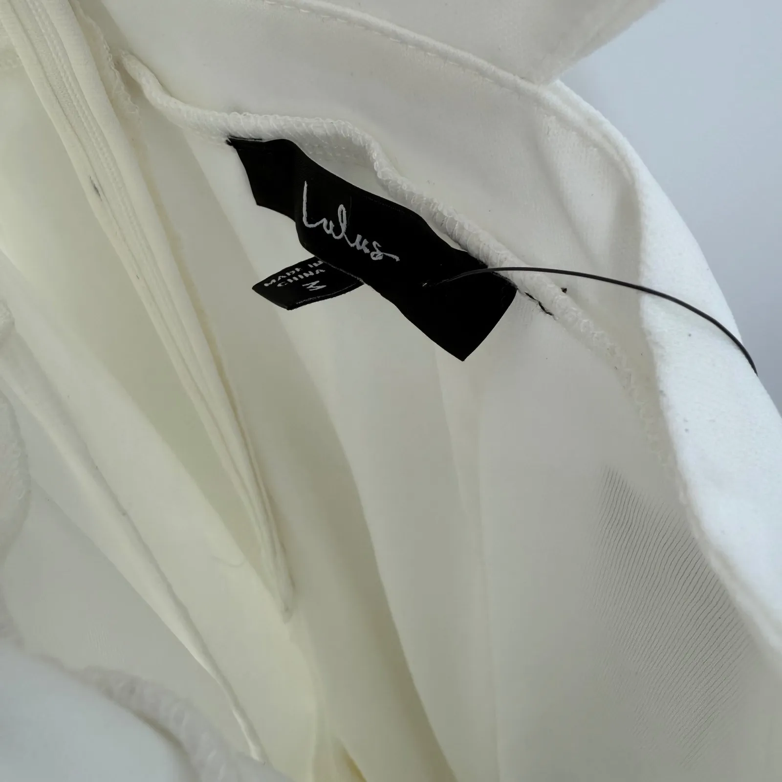 Lulus Moments To Remember White Sleeveless Wide-Leg Cutout Jumpsuit‎ Size M - Image 8