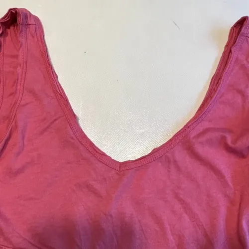 Abound Women's Peplum Tank Top‎ V-Neck Sleeveless Casual Pink Size Small - Image 4