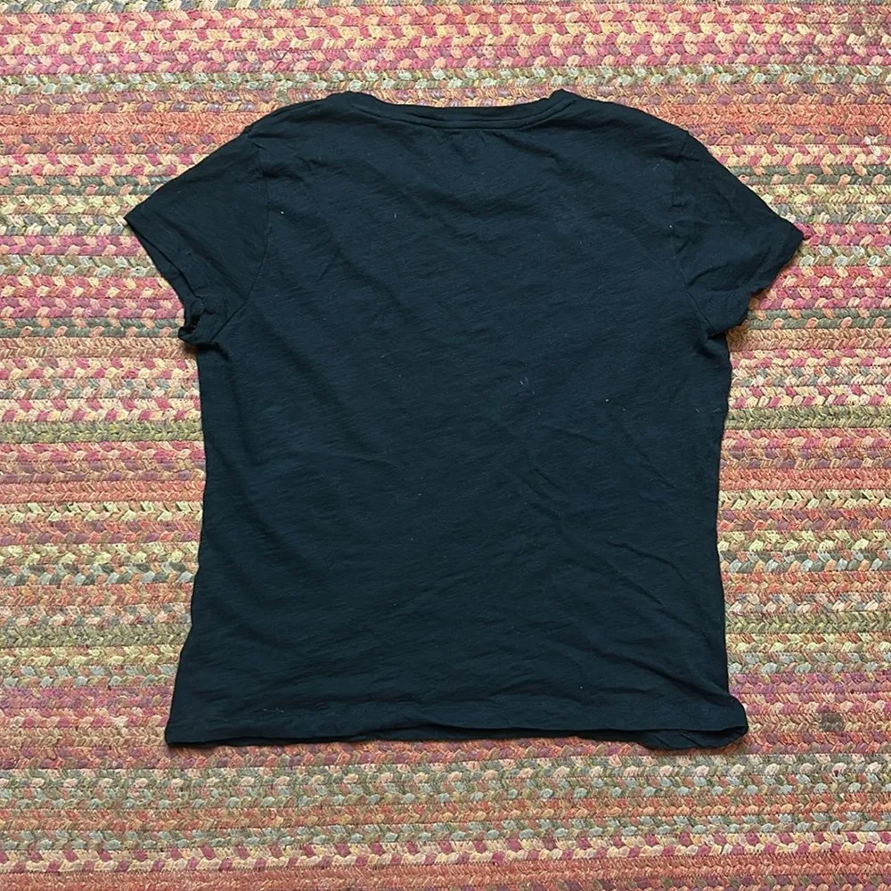 MICHAEL MICHAEL KORS ANIMAL PRINT GOLD LOGO BLACK TEE Size undefined - Image 3