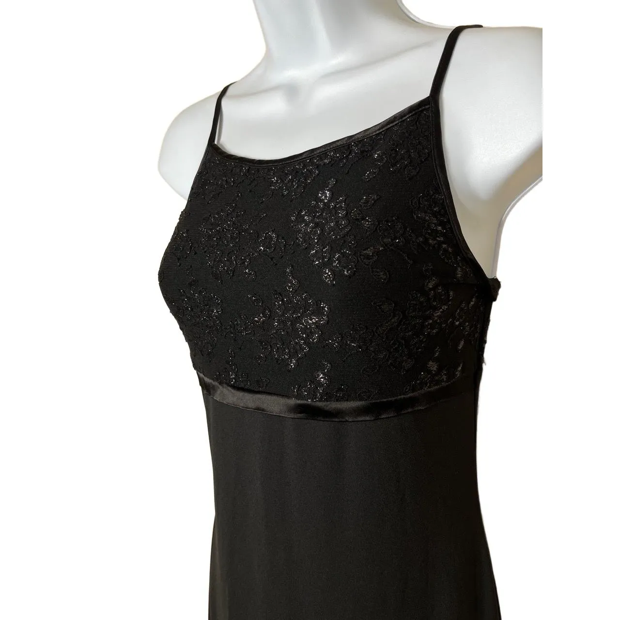 I.N. San Francisco Womens Size S Black Vintage Maxi Gown‎ - Image 5