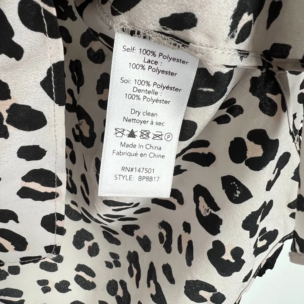 NWT Le Gali Camie Blouse Top Leopard Print Lace Long Sleeves Size XS NEW - Image 13