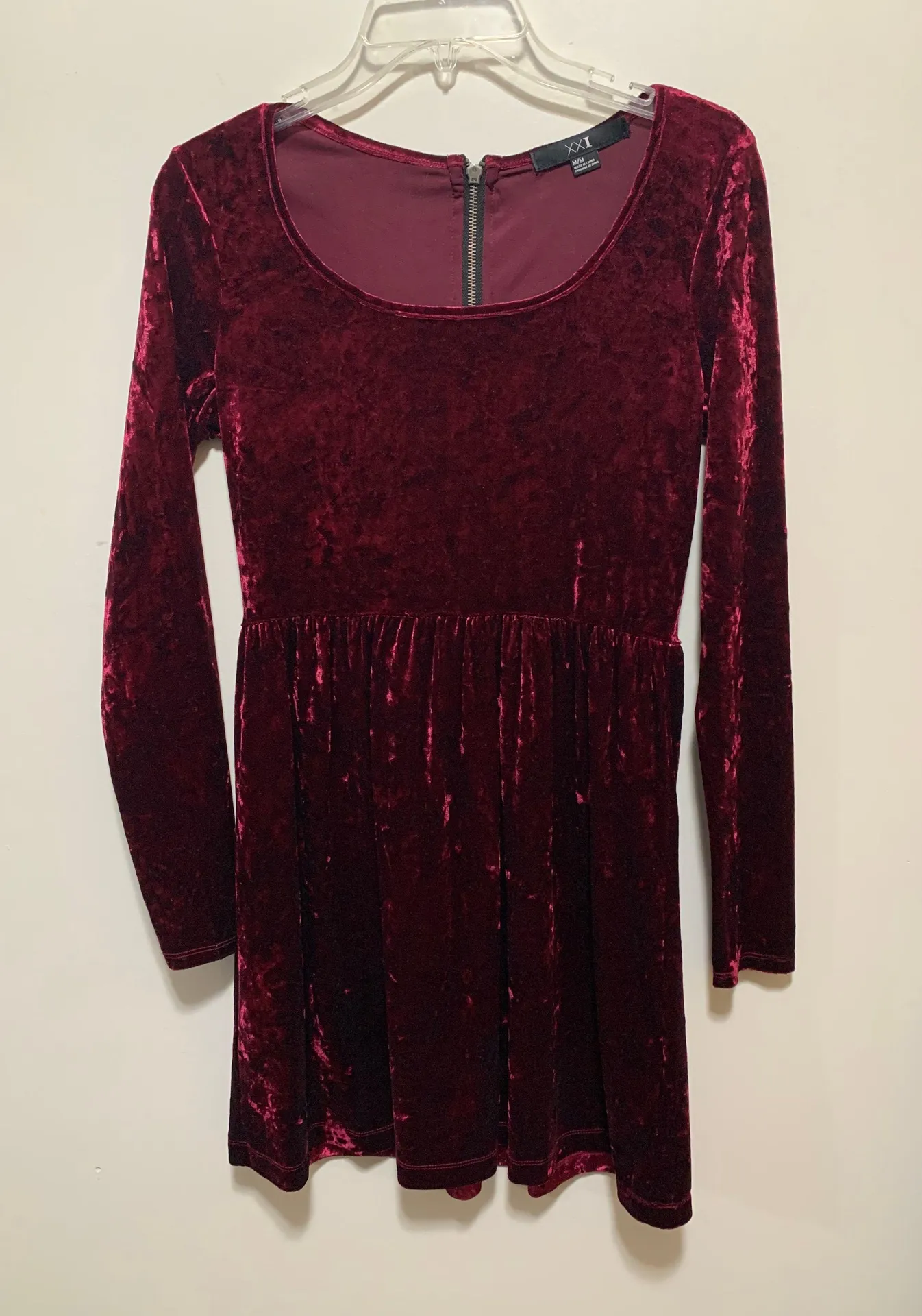 Velvet Long Sleeve Dress - Image 2