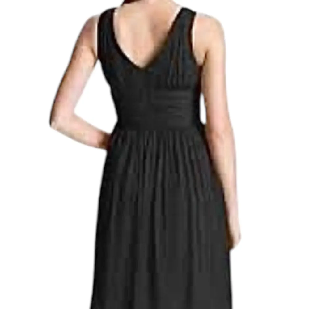 Donna Morgan Women's‎ Jessie Sleeveless Chiffon Cocktail Dress 12 Black Wedding - Image 3