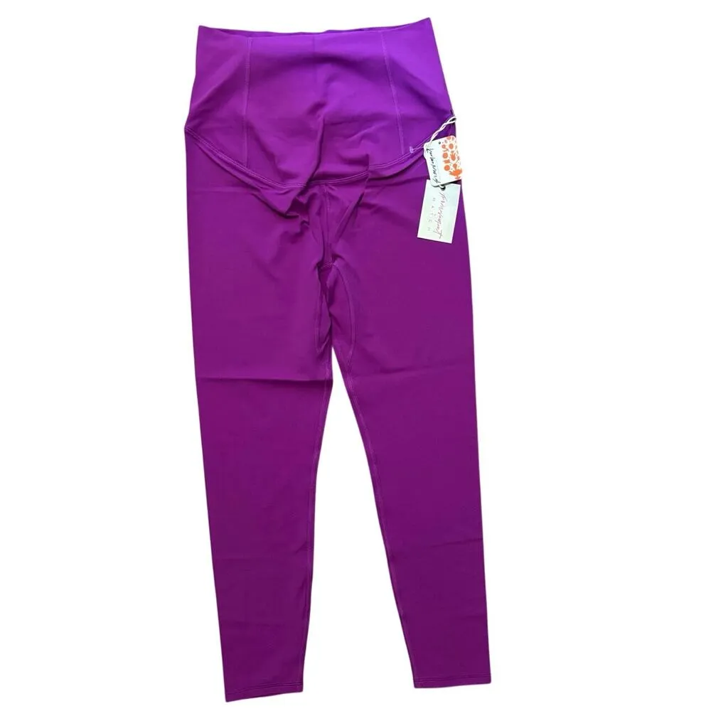 NWT Free People Movement x Hatch Never Better Maternity Leggings Purple Size S - Image 3