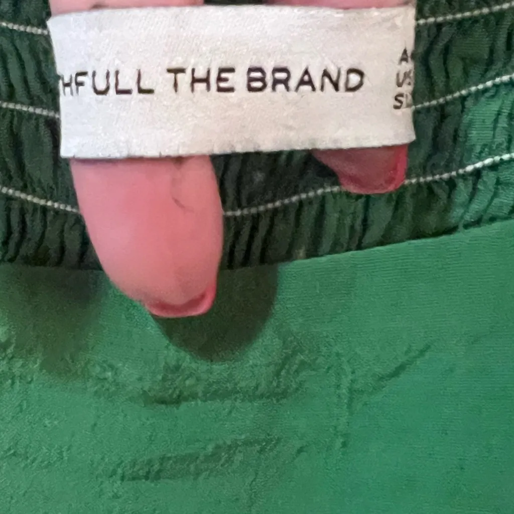 Faithfull the Brand Elsa Shoulder Tie Jumpsuit in Myrtille Green Floral Medium 6 - Image 13