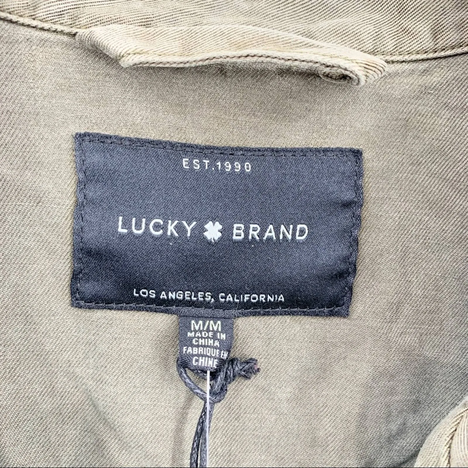 Lucky Brand olive green utility jacket medium New‎ - Image 7