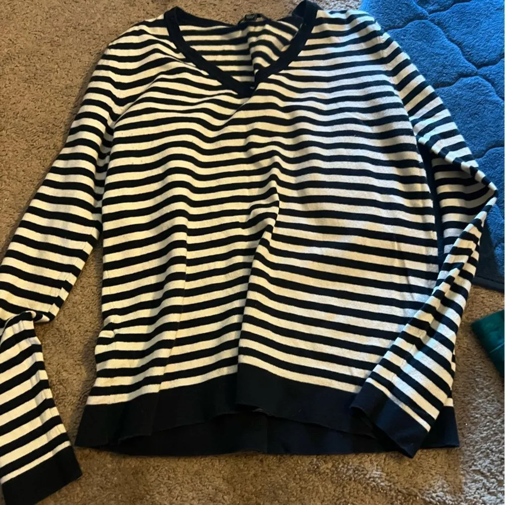 Mango striped sweater top M - Image 2