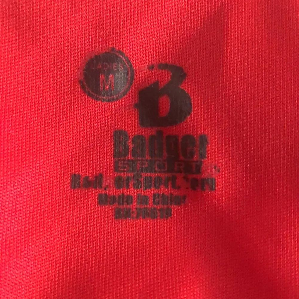 LAST CHANCE 💄 Badger Performance 1/4 Zip, size Medium Red - Image 6