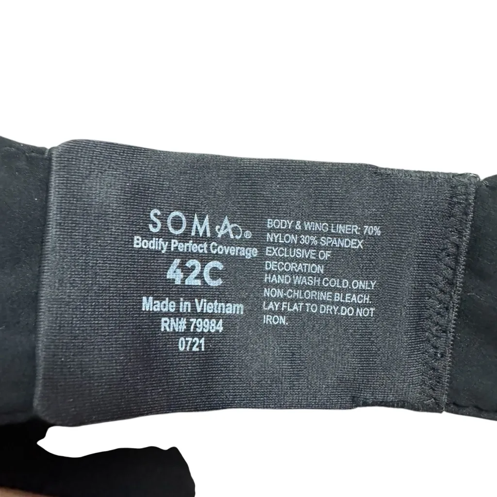 Soma Black Bodify Perfect Coverage 42C Bra - Image 3