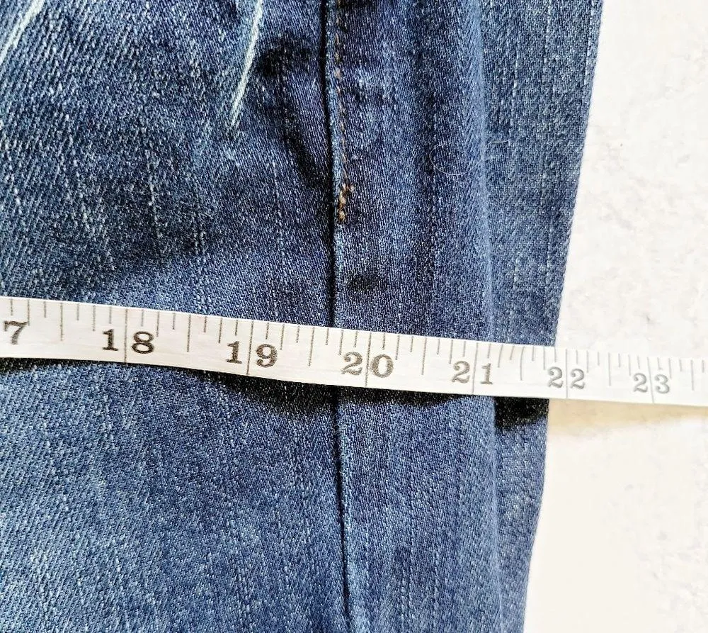 Next slouch wide leg cropped jeans size 12 - Image 11