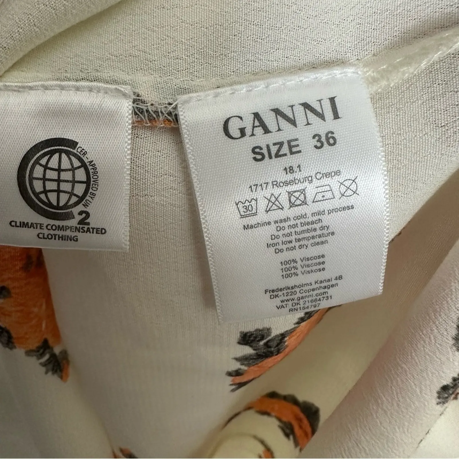 Ganni  Floral Print Mini Dress - Image 9