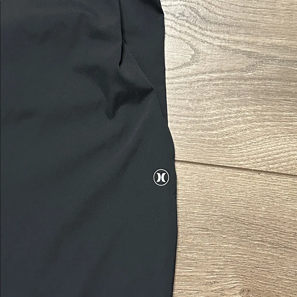 NWOT Hurley Long Sleeve‎ 1/4 Zip Pocket Swim Dress Cover Up Black Size Medium - Image 5