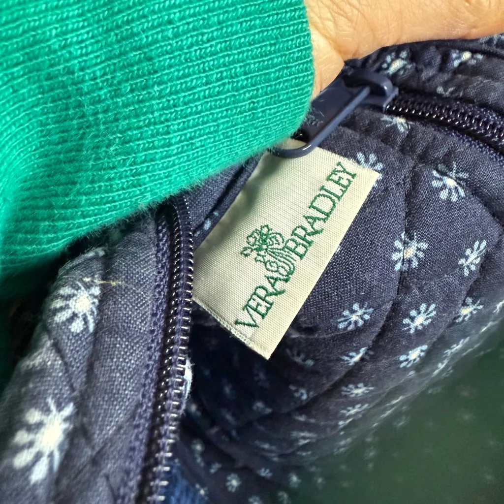 Vera Bradley Vintage Retired Seaport Blue Paisley Crossbody Bag - Image 3